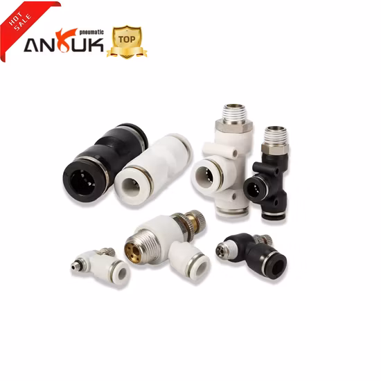 Pneumatic Fitting (PE) E Type 3 Way Plastic Push in Connector