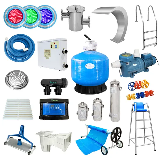 One Set Swimming Pool Sand Filter Pump Heat Exchanger Pool Equipments Accessories