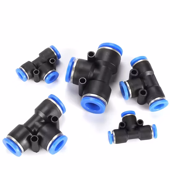 Ipb Three Way Male Thread Pneumatic Quick Pipe Coupling One Touch Tube Fitting
