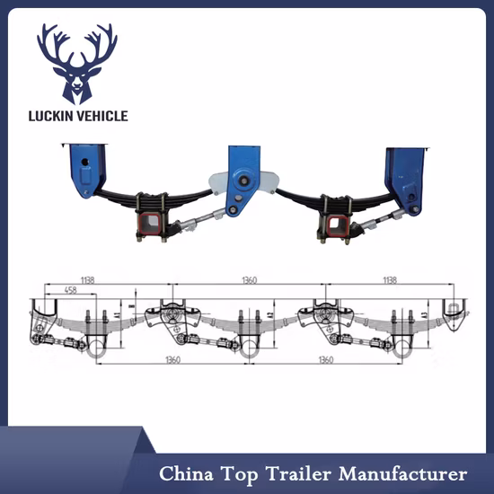 Heavy Capacity Semi Trailer Spare Parts Air Suspension with Air Bag Air Leaf Spring