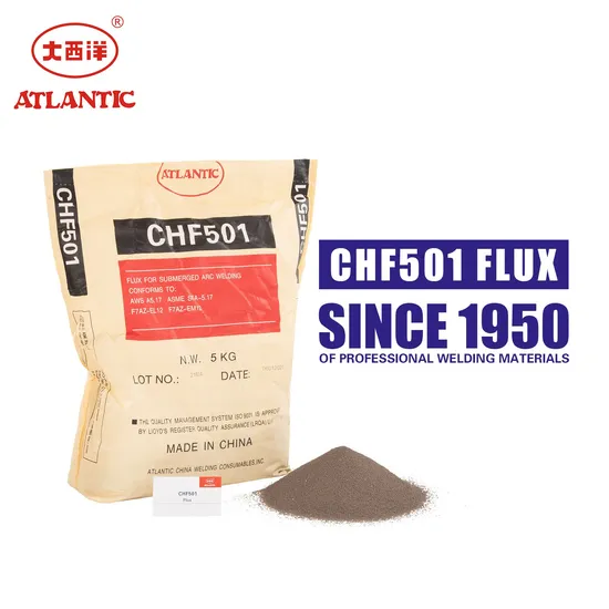 Atlantic CHF501 High Tensile Steels Saw Flux Wire Combination Aws A5.17 F7az EL12 Flux Low Price 